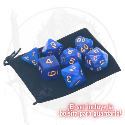 Glacial Wrath - Set de Dados Poliédricos