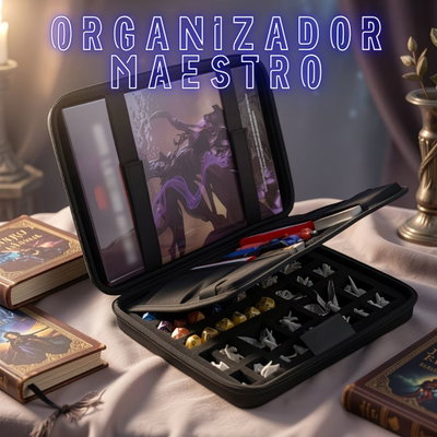 Organizador Maestro "Todo en Uno": Estuche de Rol y Bandeja de Dados