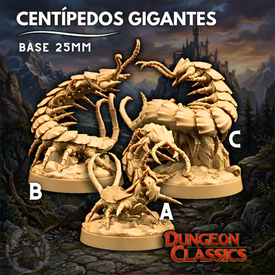 Centípedos Gigantes - Dungeons & Dragons