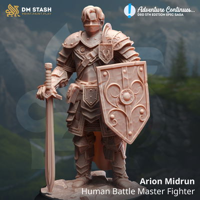Arion Midrun - Luchador Humano Maestro de Batalla - The Adventure Continues