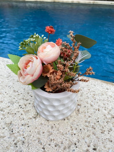 Floreritos de yeso 