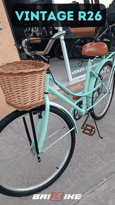 Bicicleta De paseo Vintage R26 color Verde agua