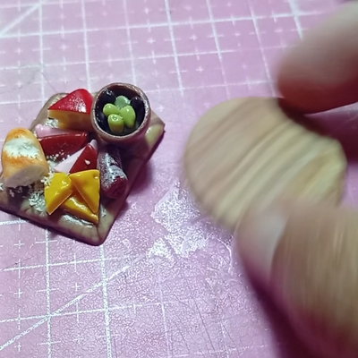 Tutorial tablitas efecto madera miniatura  