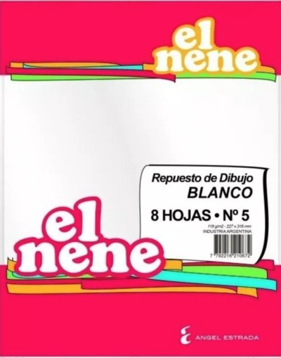 Repuesto de hojas de dibujo
