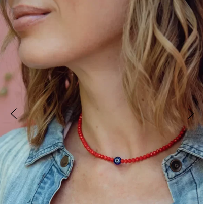 Collar margot rojo