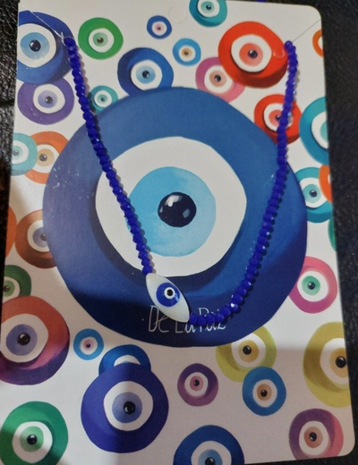 Collar ojo turco azul