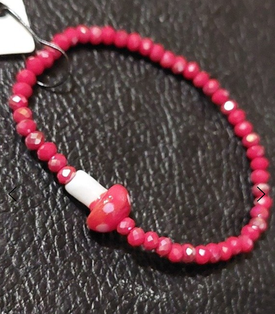 Pulsera honguito rojo 