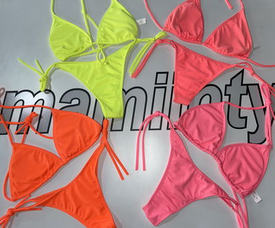 Bikini triangulo regulable