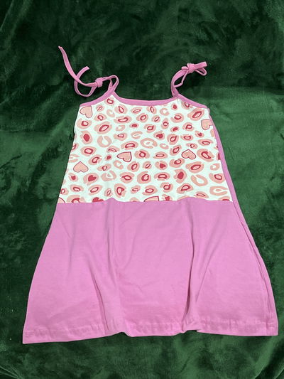 Vestido animal print rosa