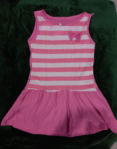 Vestido rayado niña