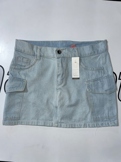 Pollera de jean cargo