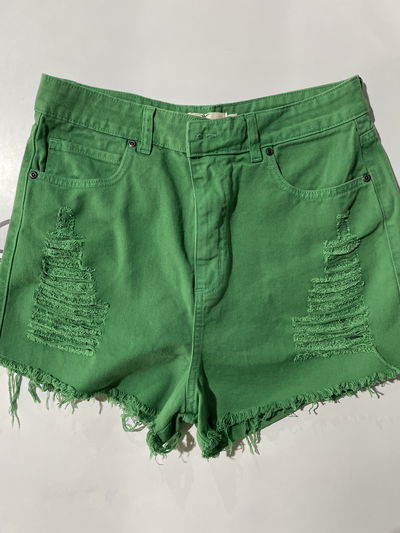 Short de jean verde Shibinda 