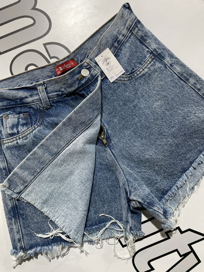 Short pollera de jean