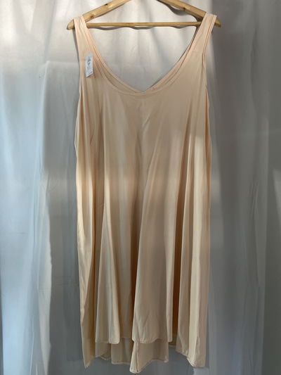 Vestido solero liso fibrana