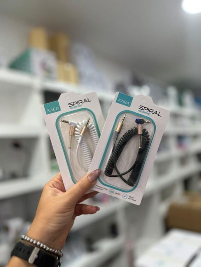 Cable Aux Espiral 3,5 MOD69 1,8 M 