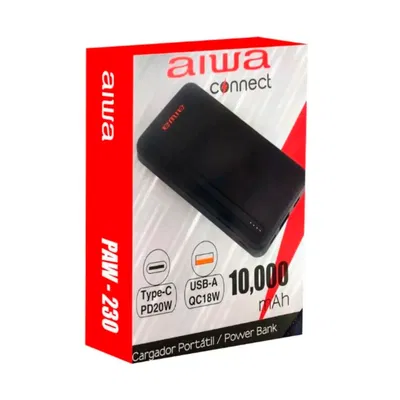 Cargador Portatil Aiwa 10000 mAh Paw-230