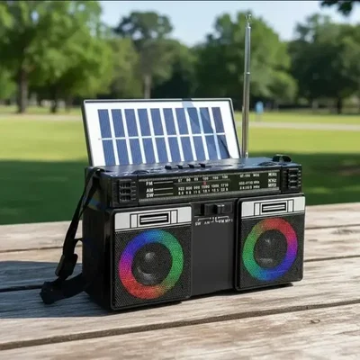 Radio Solar Portátil Parlante Bluetooth 