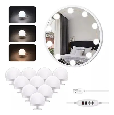 Luces Led para Espejo (x10) USB adhesivos 