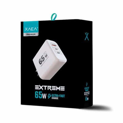 Fuente Cargador 220v Xaea Extreme 65W 1 USB + 2 TC