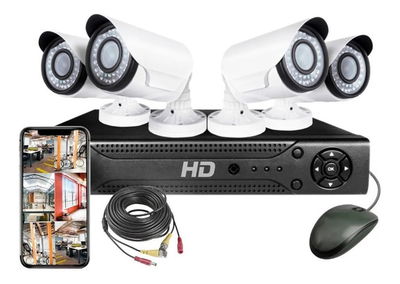 Set de Cámara de Seguridad x4 Orix OR-204jk