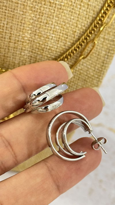 Argollas Triple Niquel 20MM 
