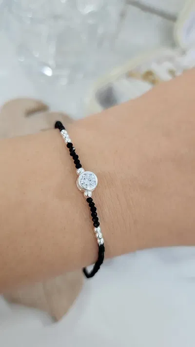 Pulsera Cristal Negro y Susanito