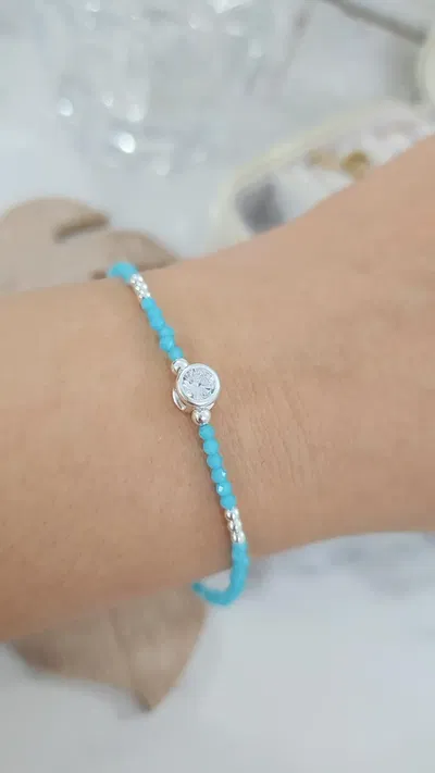 Pulsera Cristal Turquesa y Susanito