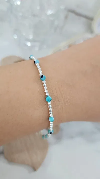 Pulsera Ojitos Turcos y Bolitas