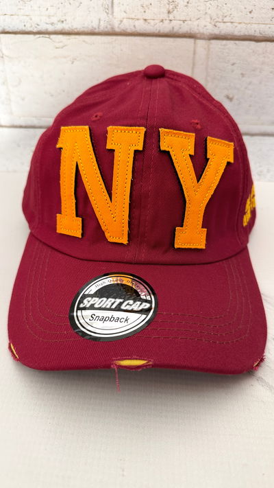 Gorra NY Bordó 