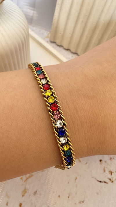 Pulsera Strass Multicolor AD