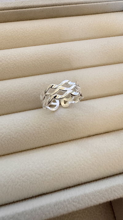 Anillo Triple Ondas AB