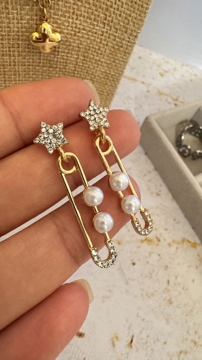 Aros Estrella y Perlitas 