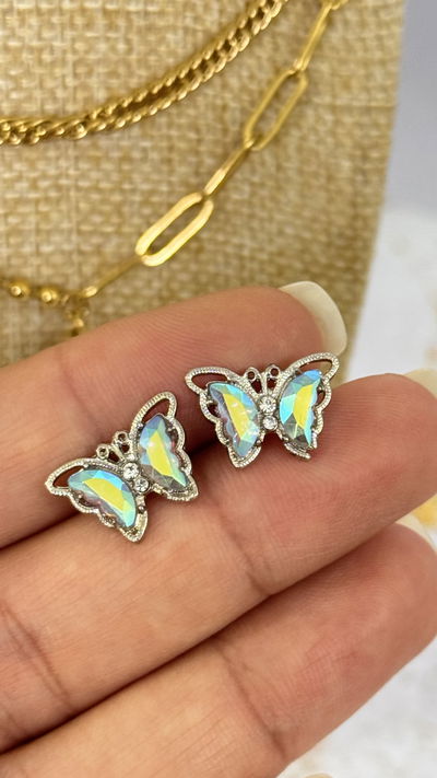 Aros Mariposa Tornasol 