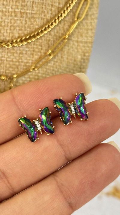 Aros Mariposa Tornasol 