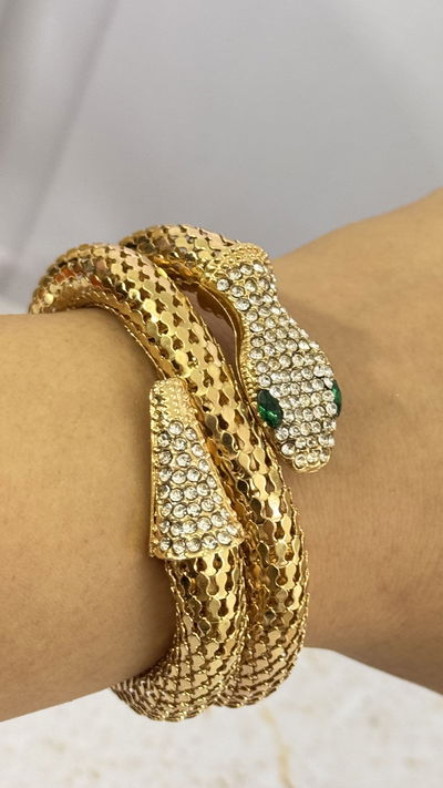 Pulsera Snake Dorado 