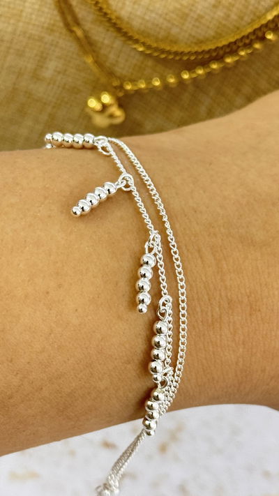 Pulsera Doble Bolitas AB