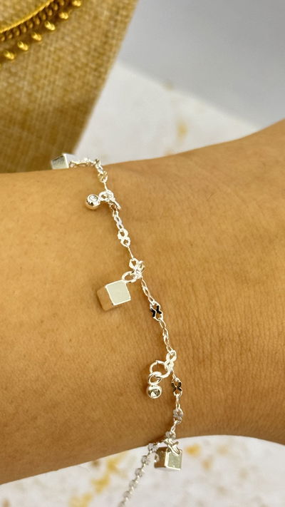 Pulsera Cubos y Strass AB