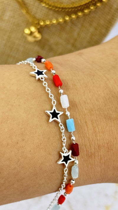 Pulsera Multicolor Estrellas AB