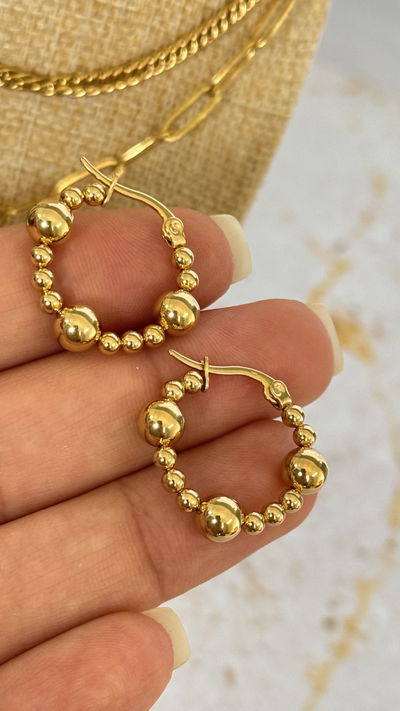 Argollas Bolitas AD 25mm 