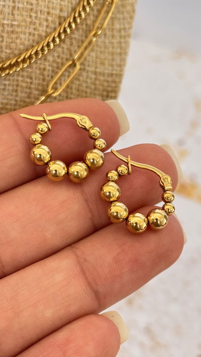 Argollas Bolitas AD 17mm 