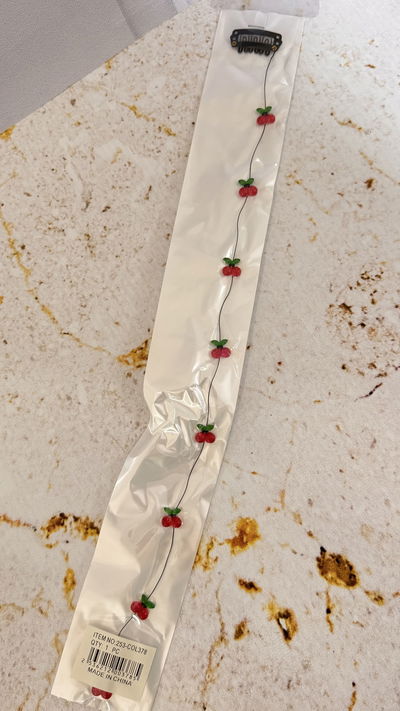 Hilo Colgante Para Cabello Cherry