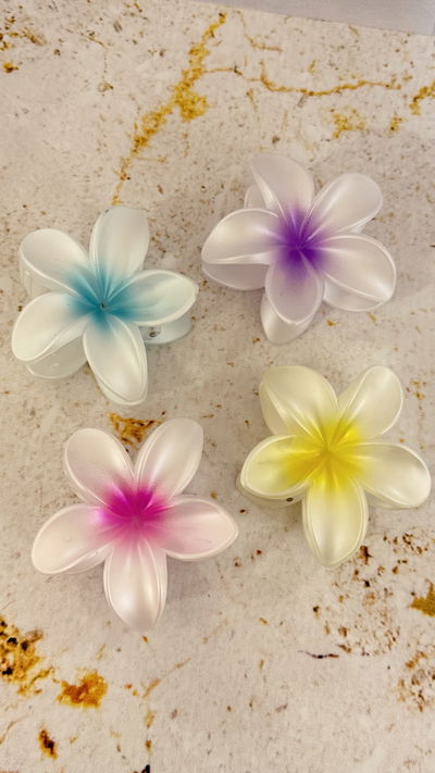 Broche Flor Hawaiana Matte
