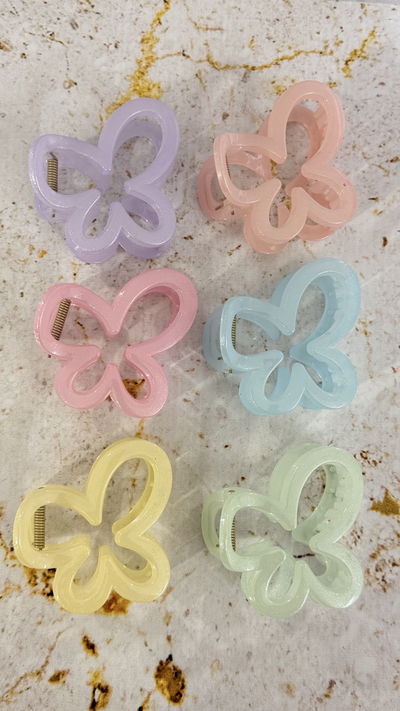 Broche Mariposa Pastel con Brillo 