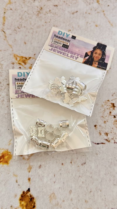 Argollas Para Trenzas Blanco X2 Paquetitos