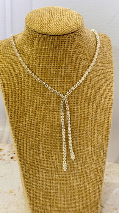 Collar Con Strass Blanco