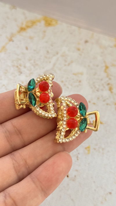 Set Trabita Cherry Con Strass