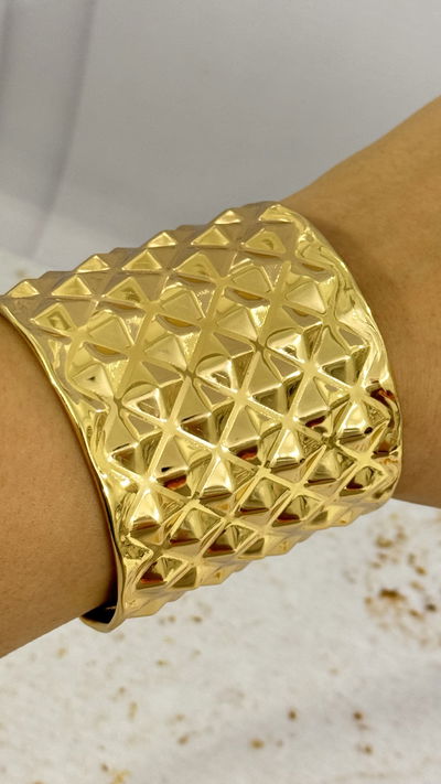 Esclava Rombos Dorado