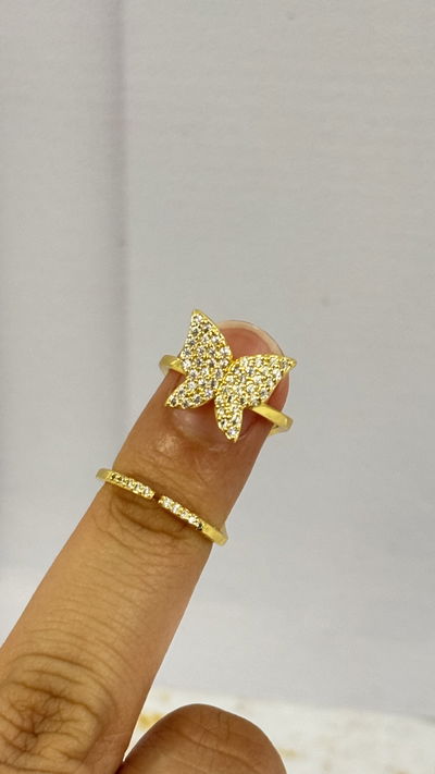 Anillo Midi Rings Mariposa