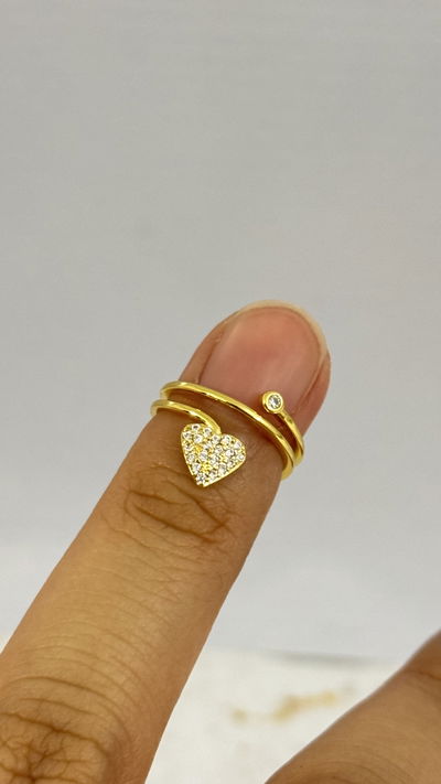 Anillo Midi Rings Corazón