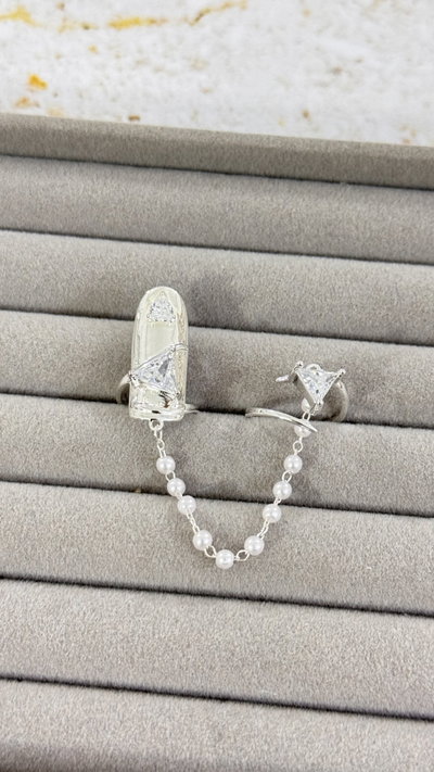 Anillo Midi Rings con Perlas (OUTLET)